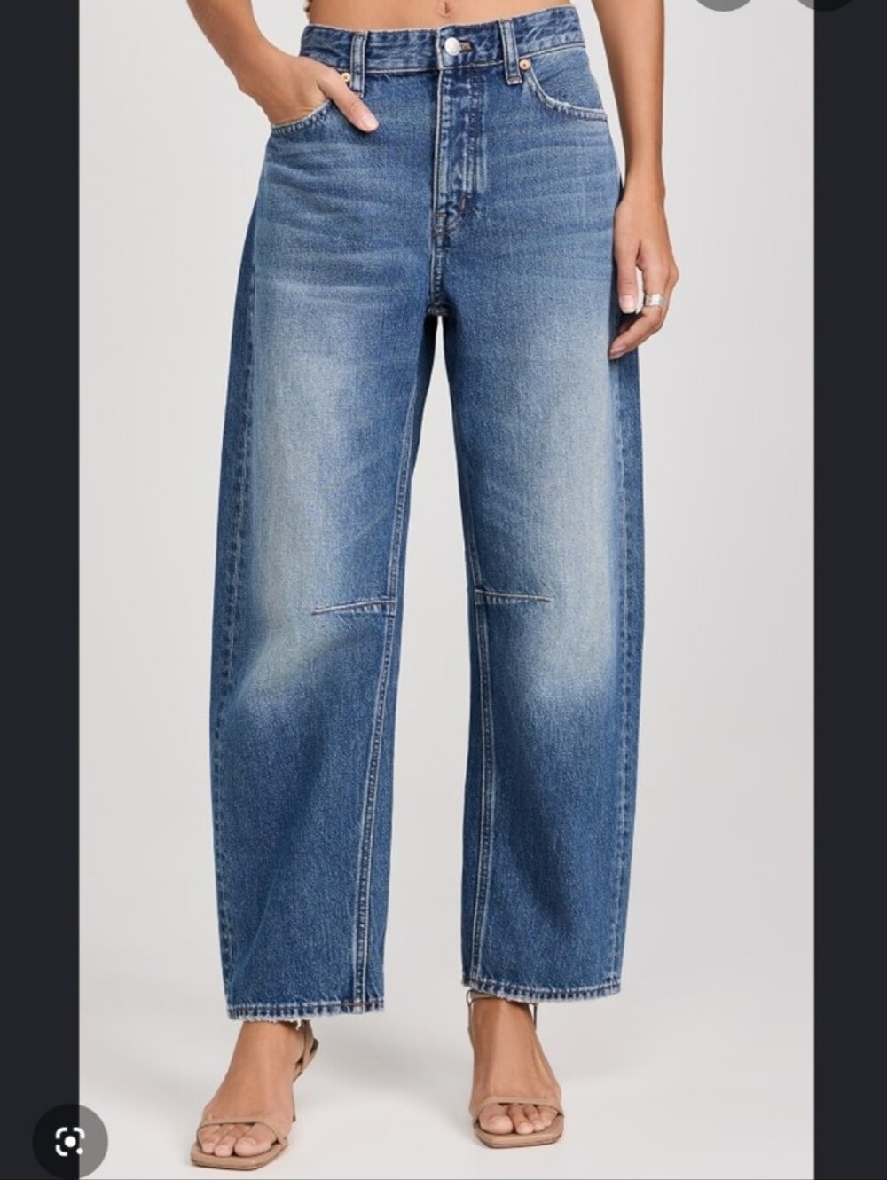 Madewell Darted Barrel Leg Jeans